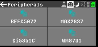 Screenshot Debug Peripherels WM8731