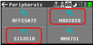 Debug Si5351A MAX2839 Screenshot