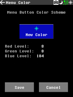 Settings Menu Color Set