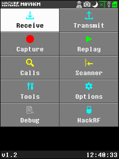 main screen
