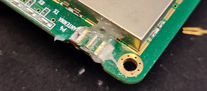 SMA Connector board contacts