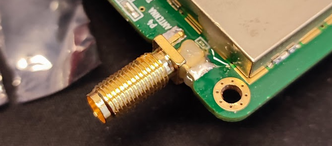 SMA Connector soldered