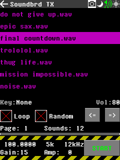 Screenshot SoundBoard